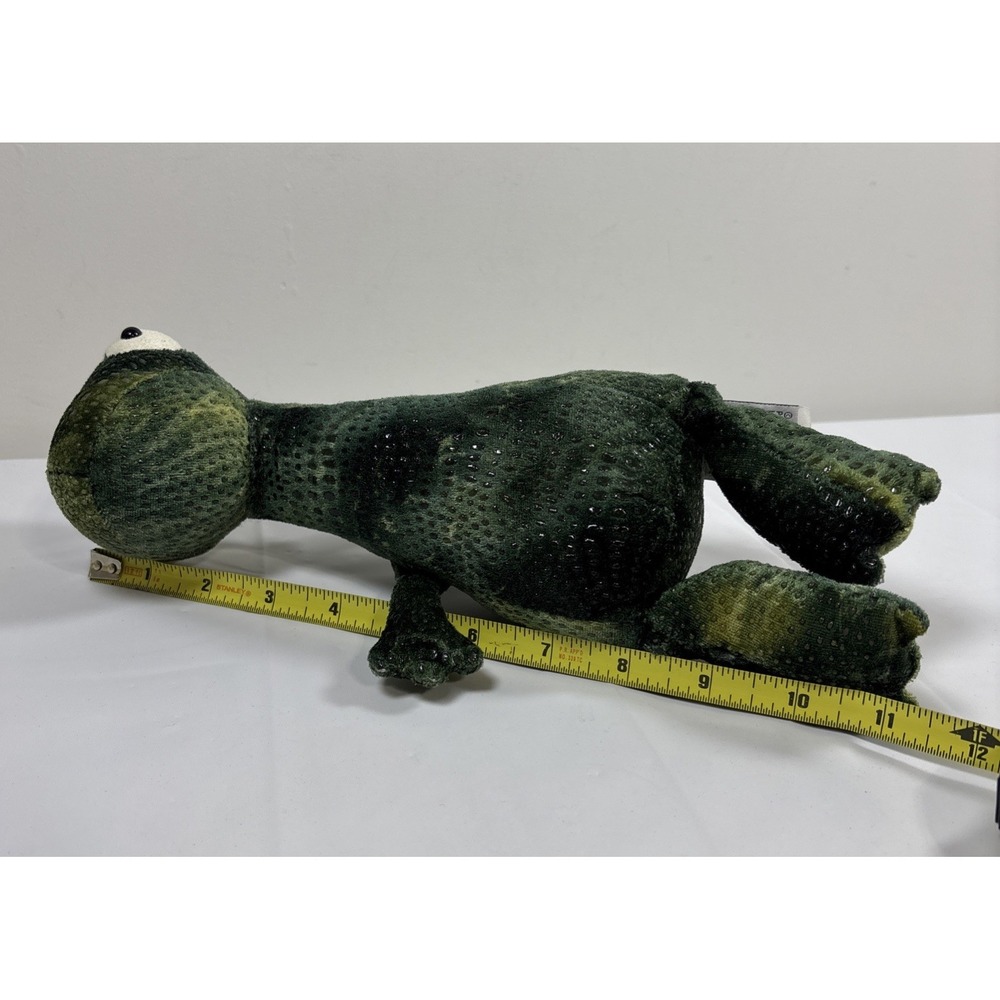 JELLYCAT Larry Lizard Retired RARE Plush Stuffed Toy Animal 11" Green Gary Gecho - Picture 9 of 9